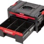 Qbrick Schubladenschrank PRO Drawer 2, Werkzeugkoffer mit zwei Schubladen und Fächern.