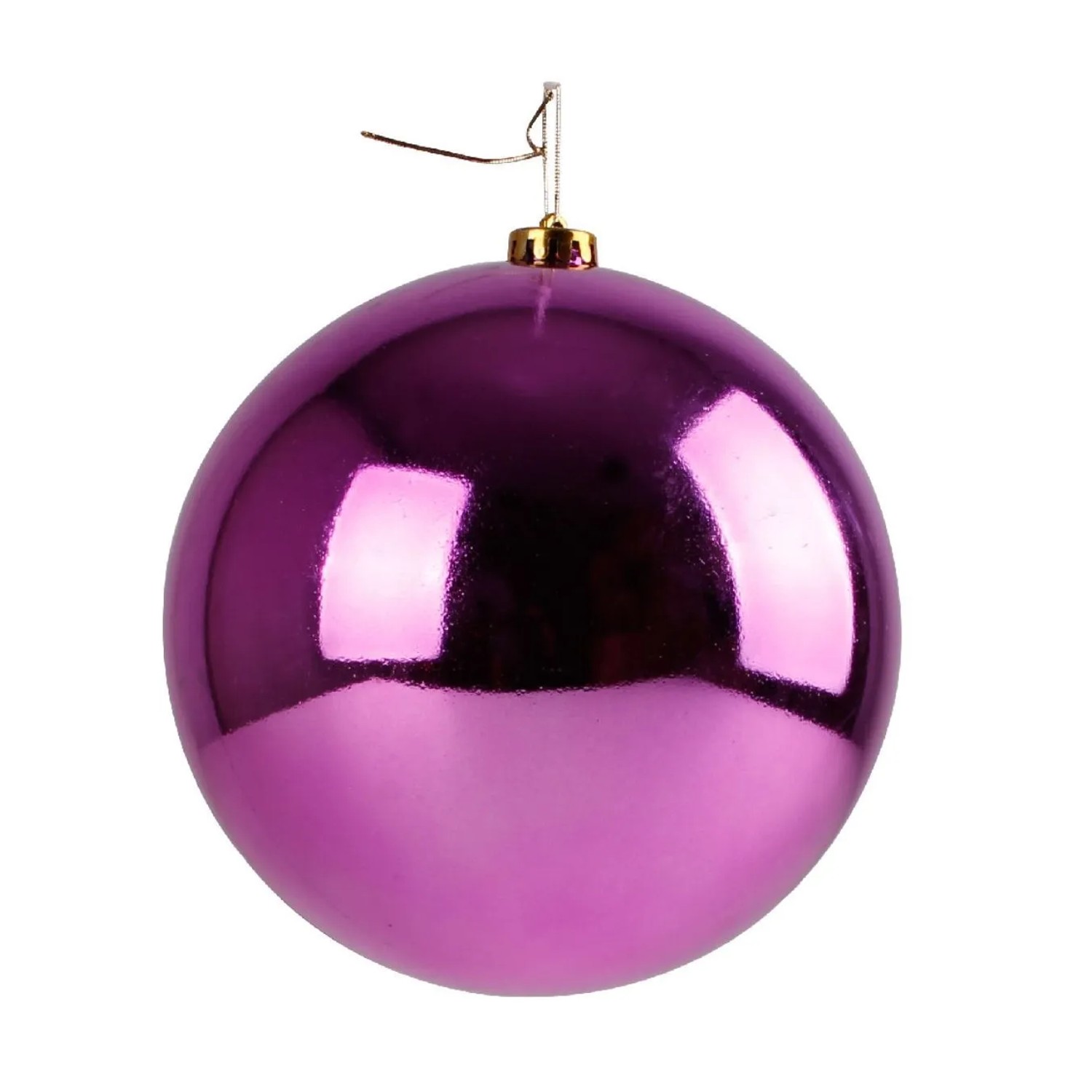 Lex Christbaumkugel Weihnachtskugel ⌀ 15 cm Baumschmuck Deko-Kugel Lila Glänzend