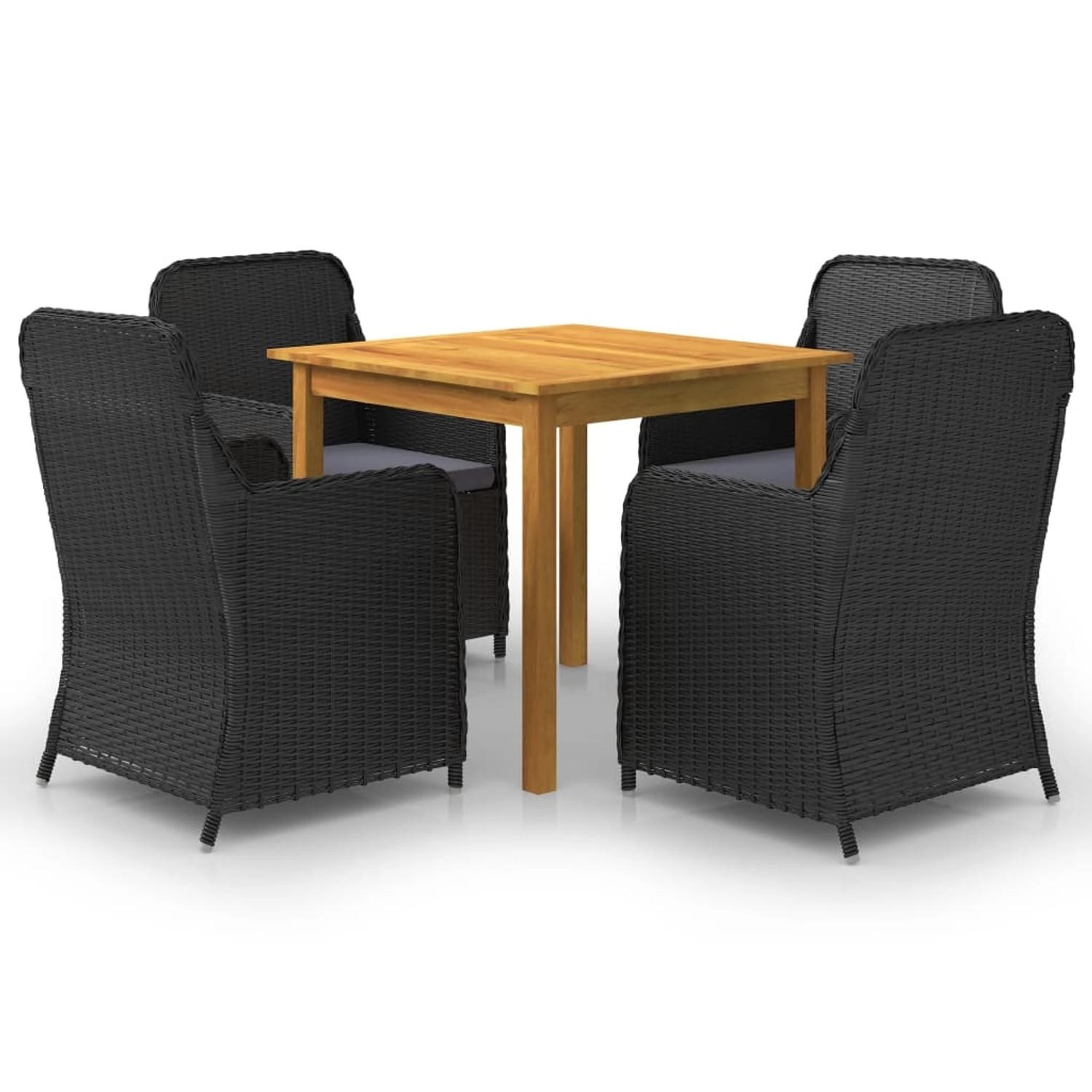 5-tlg. Garten-essgruppe Schwarz günstig online kaufen