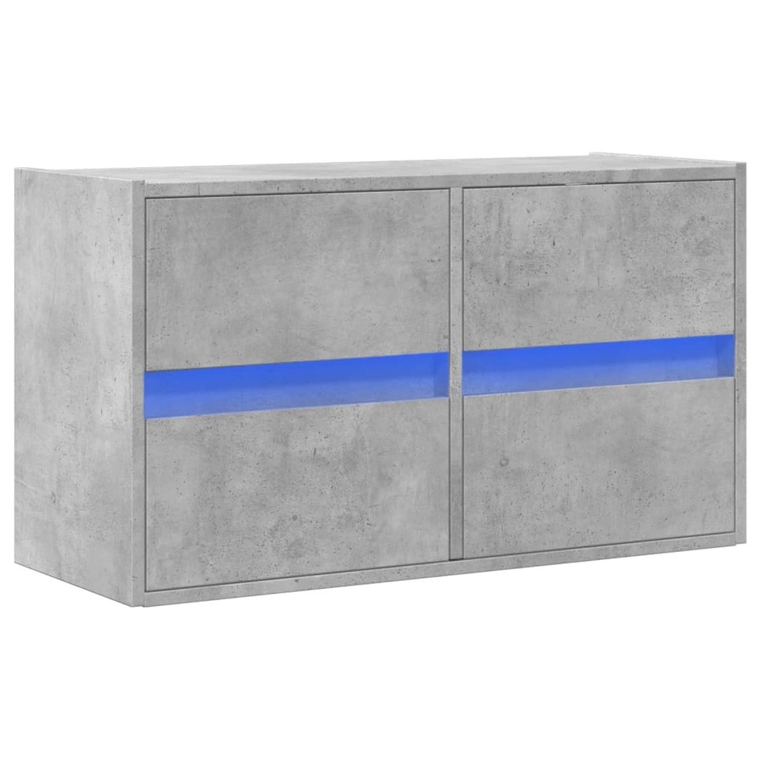 vidaXL TV-Wandschrank mit LED-Beleuchtung Betongrau 80x31x45 cm 852288 günstig online kaufen