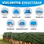 Grüne Karat Abdeckplane 4x6m zum Schutz von Holz, vielseitig einsetzbar.