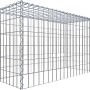 Gabiona Anbaukorb Typ 3, 60x100x40 cm, Maschenweite 5x10 cm, aus verzinktem Drahtgitter.