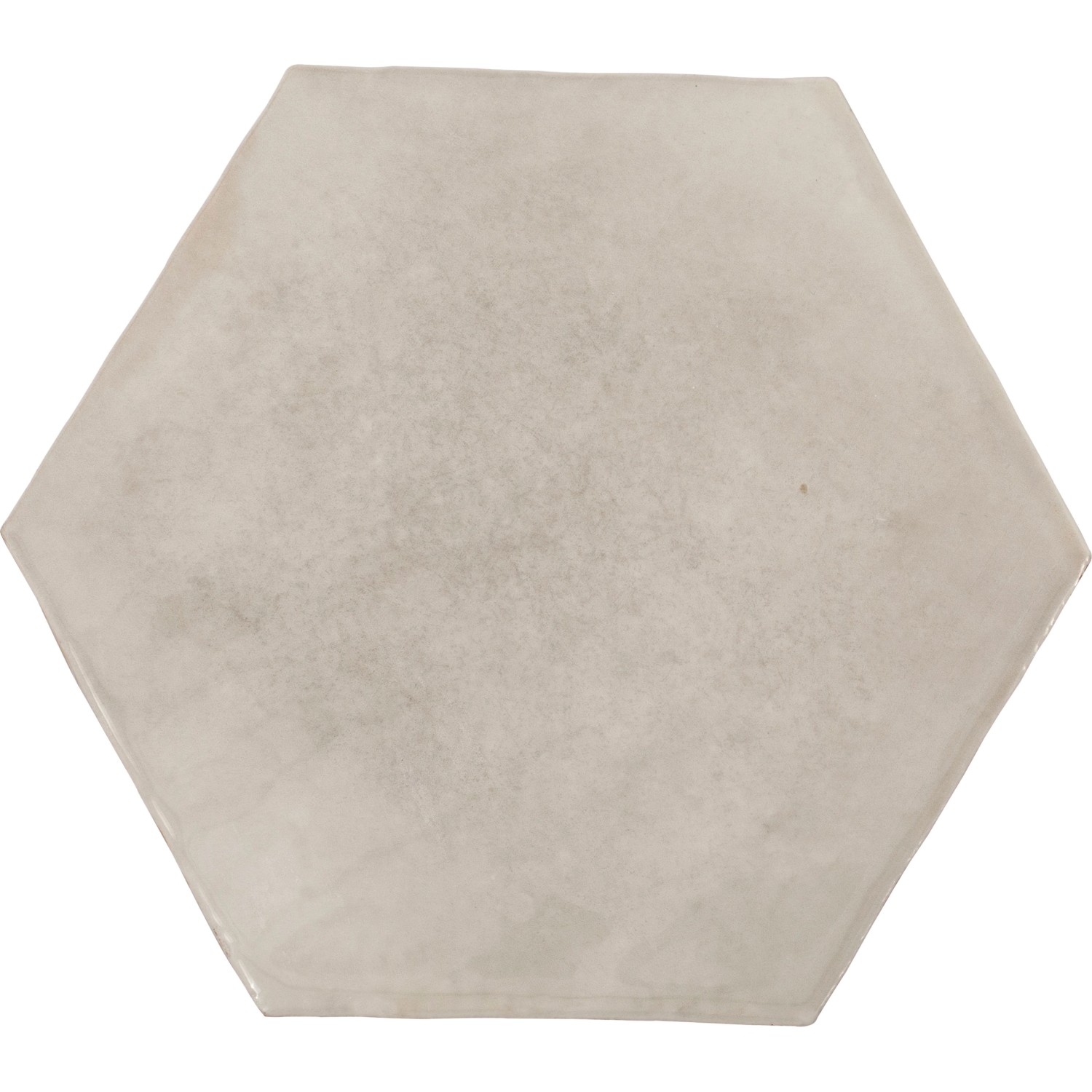 Wandfliese Antik Hexagon Steingut Weiß Glasiert Glänzend 15 cm x 17,5 cm günstig online kaufen