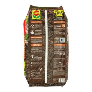 Sack Compo Sana Gartenpflanzenerde 60L für Stauden, Obst, Gemüse und Gartenpflanzen.