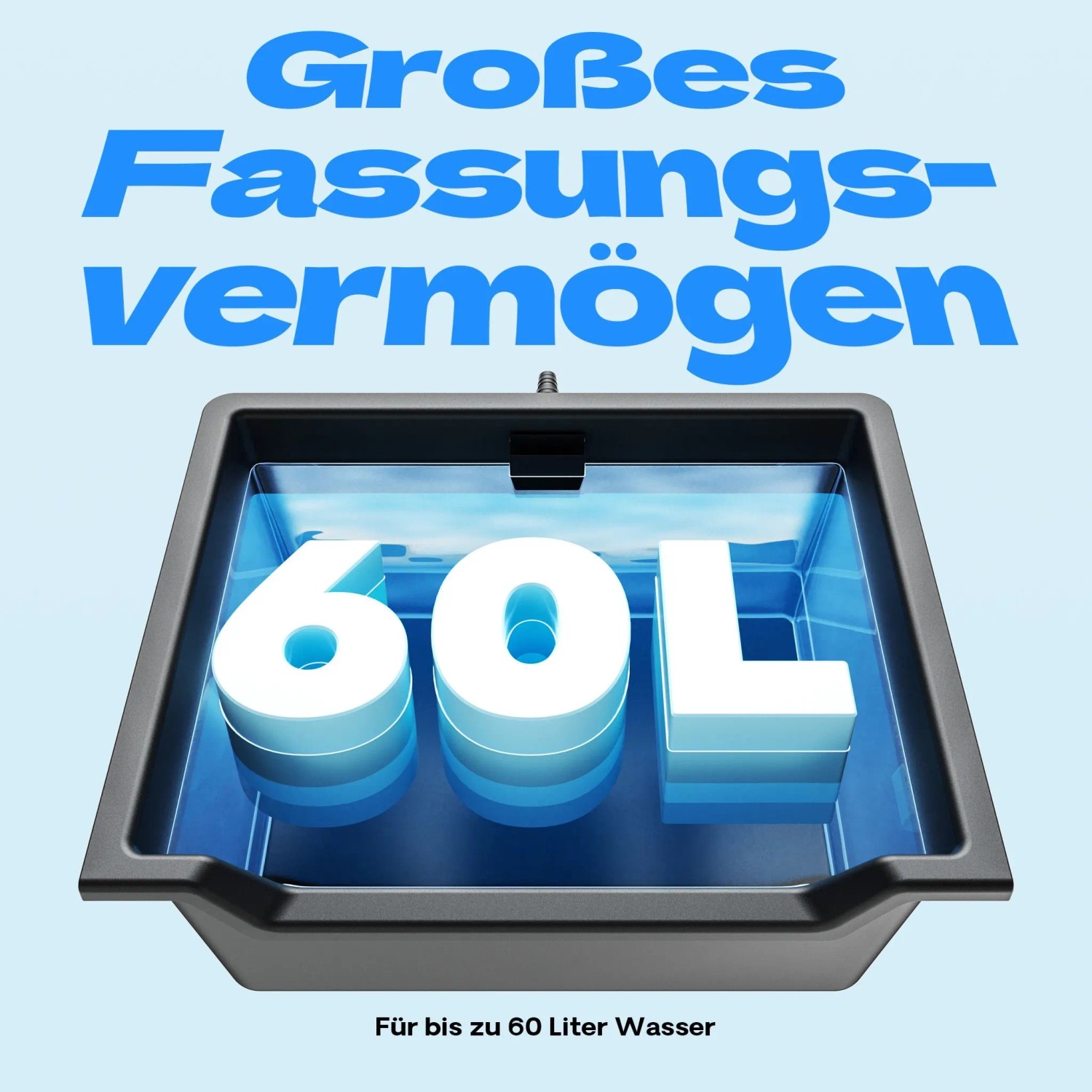 Sunsun Wasserfall Garten Bachlaufschale 60L Teichschale Wasserkaskade Teichwanne_5