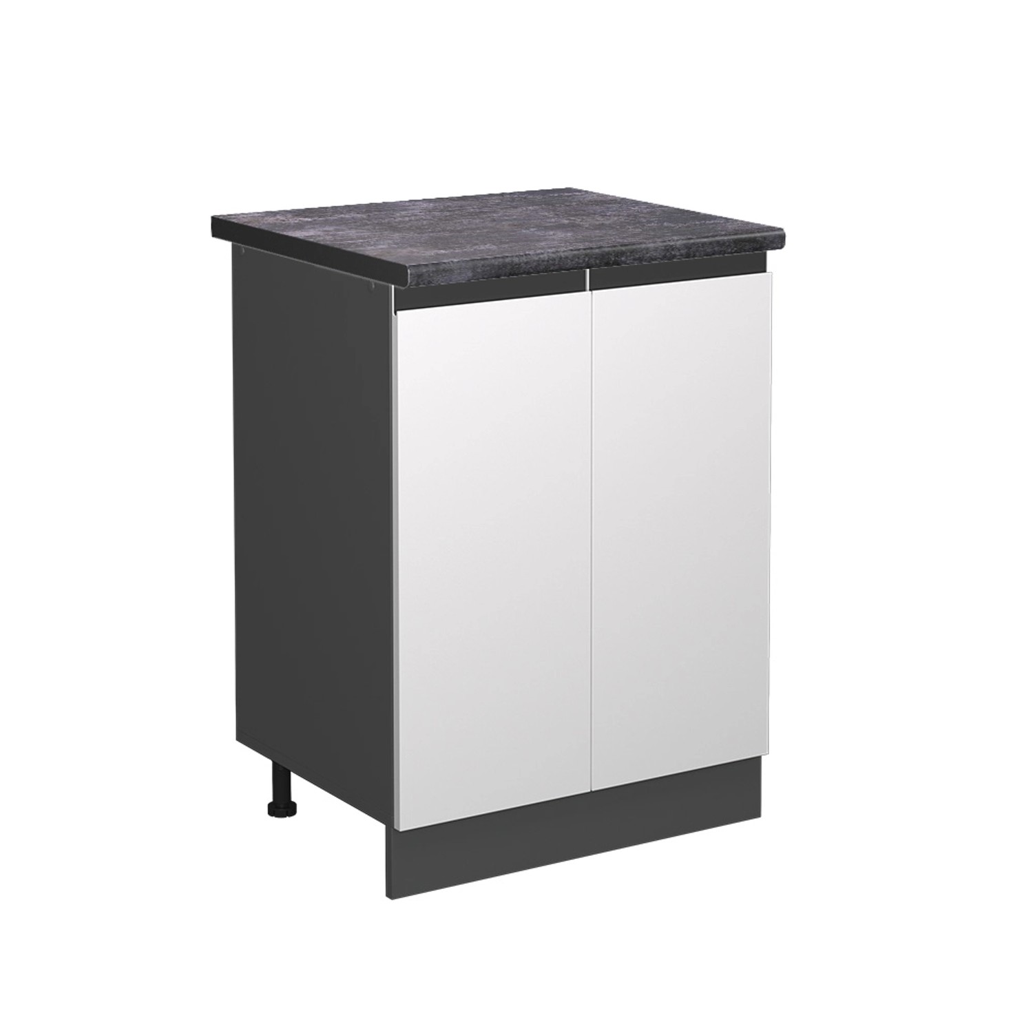 Vicco Küchenunterschrank R-Line Küchenkommode Weiß/Anthrazit 60 cm AP Anthrazit
