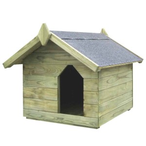 vidaXL Hundehütte mit Dach Imprägniertes Kiefernholz 45149