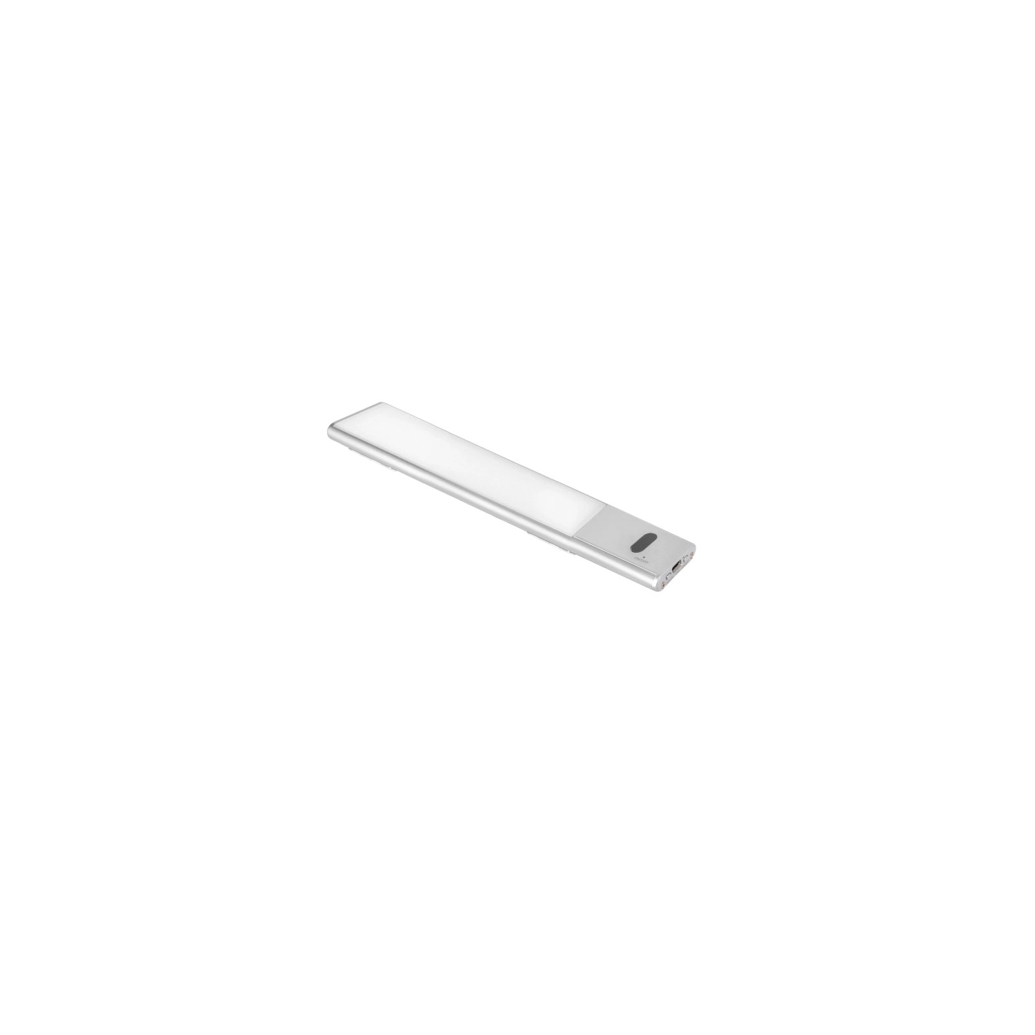 Emuca USB Wiederaufladbare LED-Wandleuchte Kaus mit Bewegungssensor L600 mm Kunststoff und Aluminium Matt Eloxiert