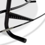 Detailaufnahme: Schwarzer Mähroboter-Stopper für EXIT Lotus & Elegant Trampoline (Ø366cm).