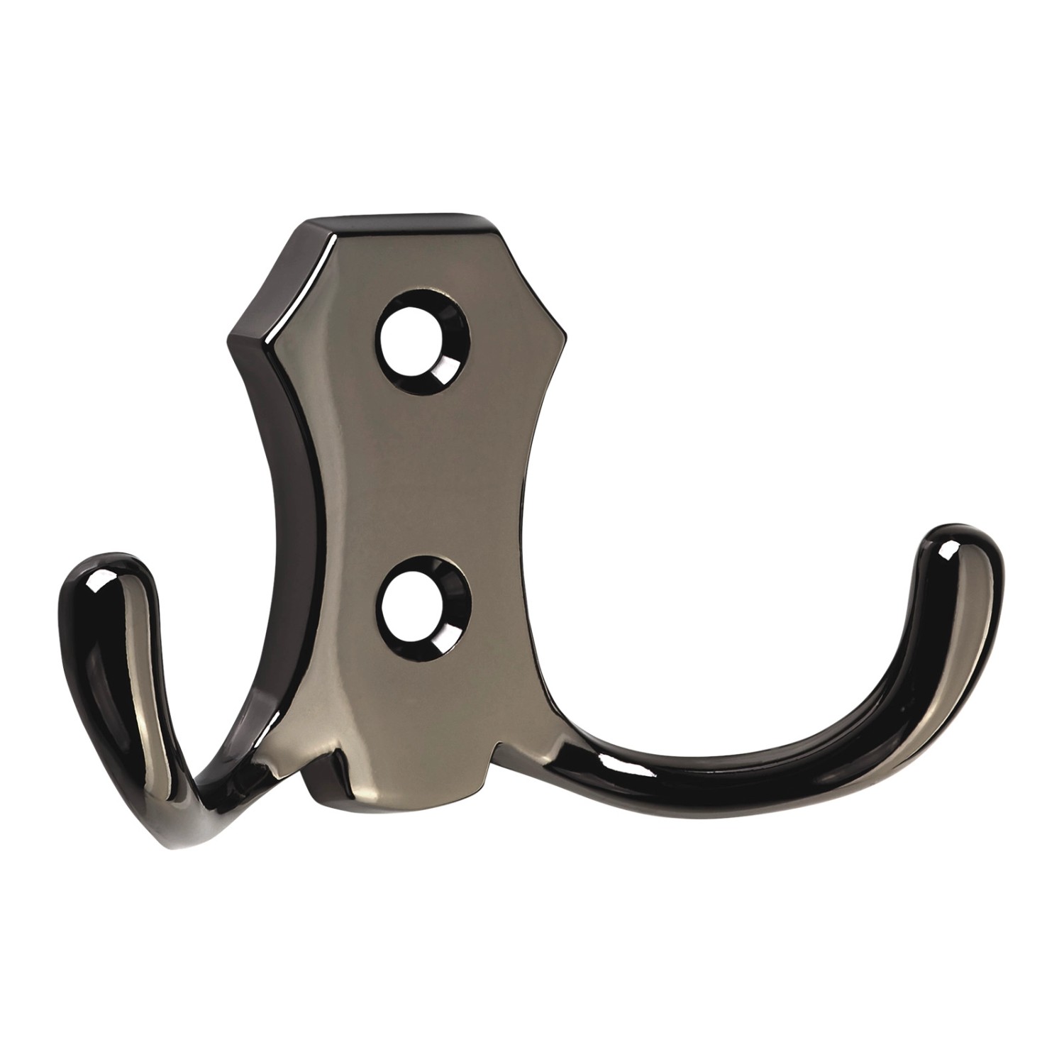 SOTECH Garderobenhaken LENA 2 Fach Kurz Chrom Dunkel