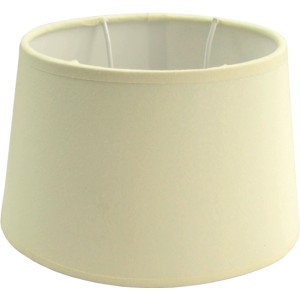 Ovaler Lampenschirm Chintz in Creme für E27 Fassung, max. 40W. Dekorative Beleuchtung für Wohnräume.