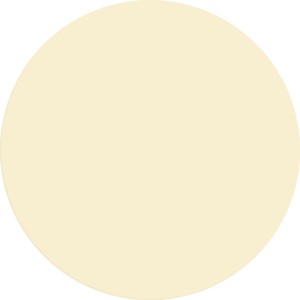 Farbfleck der Alpina Wandfarbe Pure Farben Blassgrün. Matte, helle Wandfarbe für Innen.