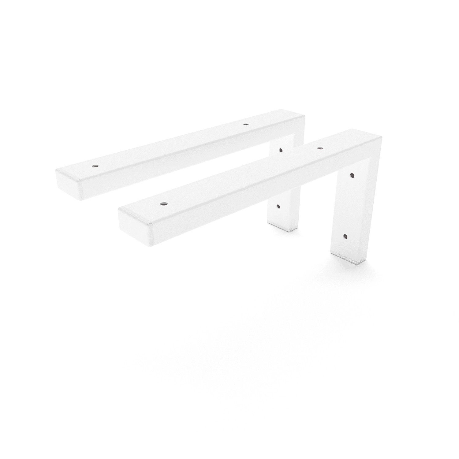 HEVVA Waschtischhalterung MAIN 30 cm Tief 2er Set Weiß günstig online kaufen