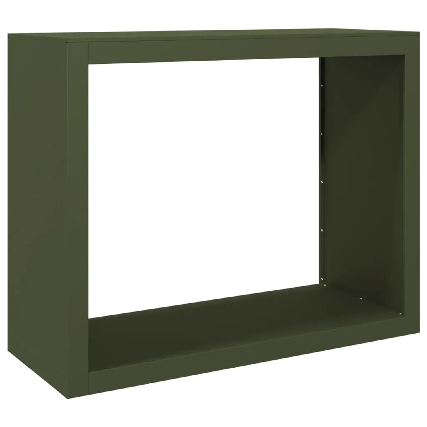 vidaXL Brennholzregal Grün 100x40x80 cm Stahl 850978