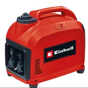 Rotes Einhell Notstromaggregat TC-IG 2000. Mobiler Benzin-Stromerzeuger mit 2000W, Steckdosen & USB-Anschlüssen.