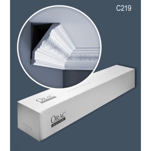 ORAC DECOR C219 LUXXUS Zierleisten Set, 7 Stuckprofile, 14 m, weiß, für Decke und Wand.
