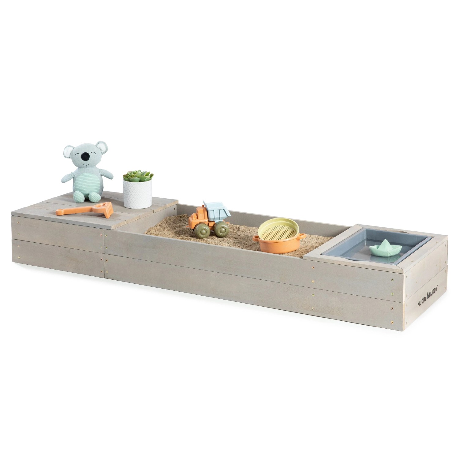 MUDDY BUDDY Sandkasten Space Saver Warmgrau
