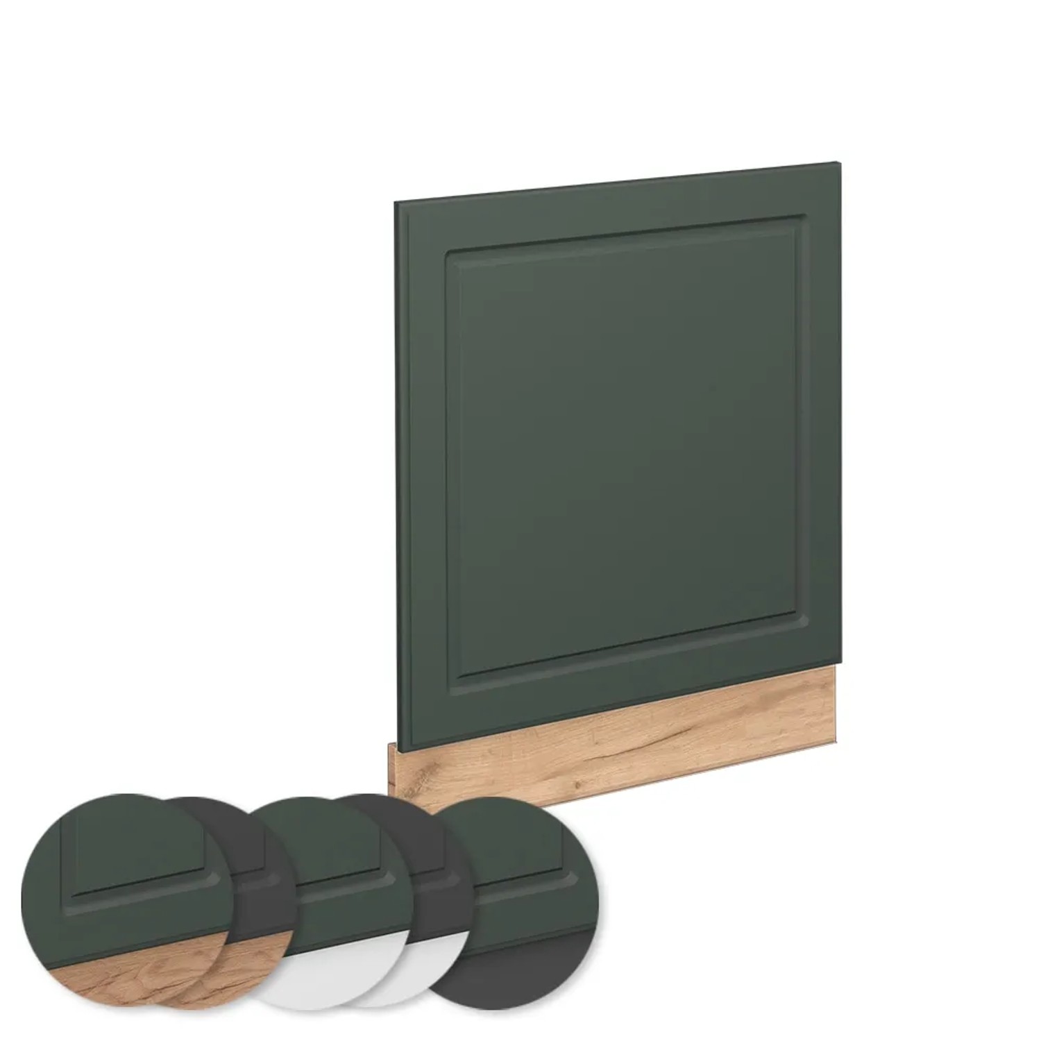 Vicco Frontblende Grün-Gold/Eiche für Küchenschrank, Landhausstil, 60 cm.
