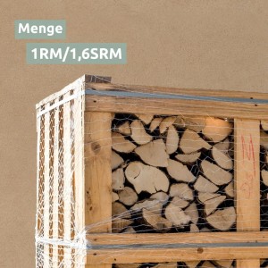 Kammergetrocknetes Eichen Brennholz (1RM) in Holzpalette, ofenfertig.