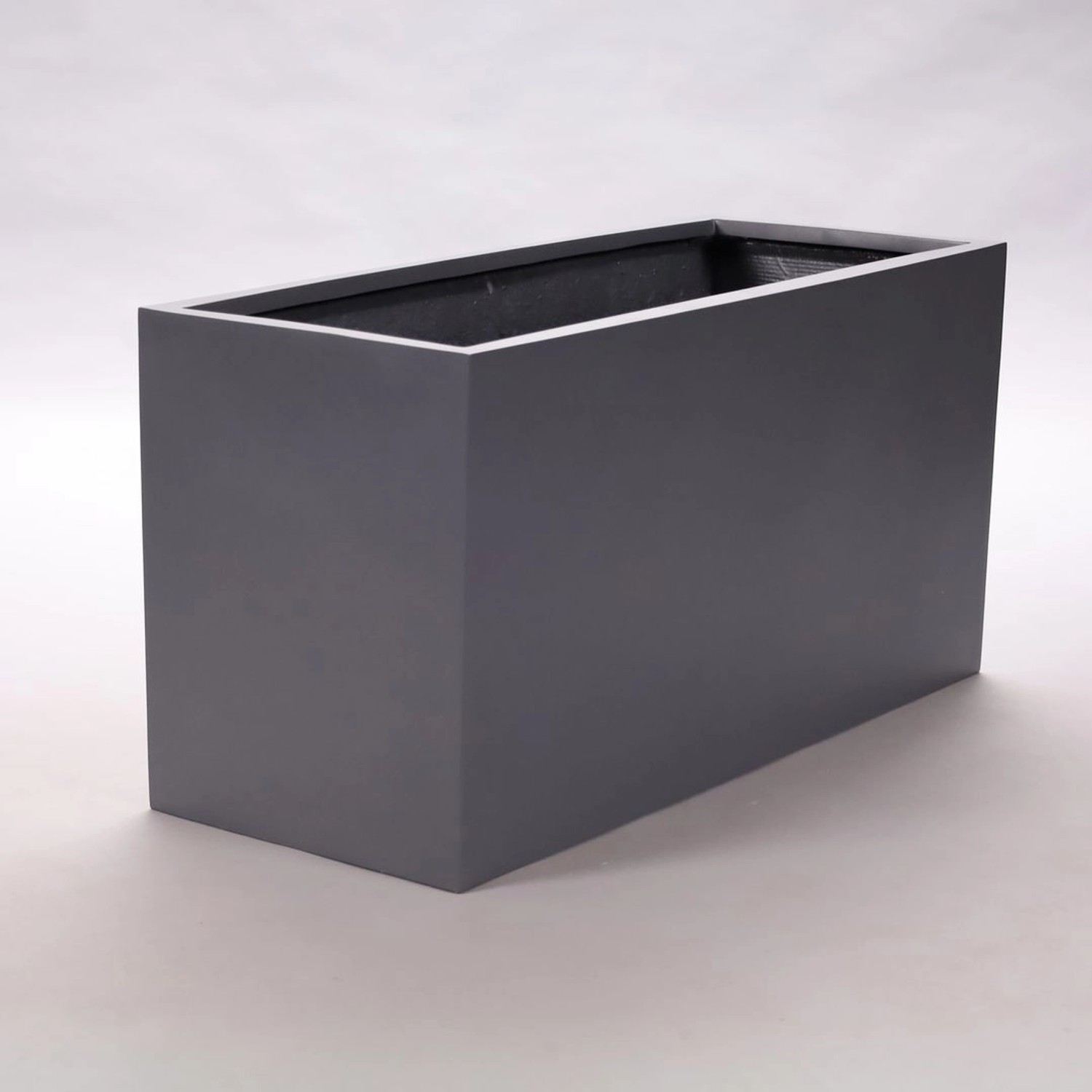 Elegant Einrichten Pflanzkübel Anthrazit-Metallic Fiberglas Rechteckig 84x3 günstig online kaufen