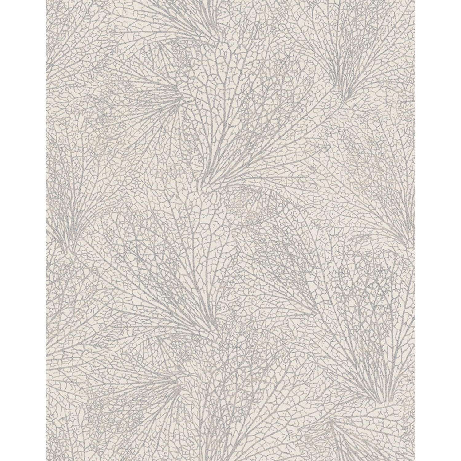 Marburg Vliestapete Grafisch Blättermuster Beige-Silber 10,05 m x 0,53 m FS günstig online kaufen