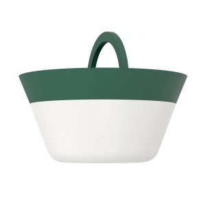 EGLO LED Tischlampe Meggiano, grün-weiß, kabellos mit Touch-Funktion und RGBW, IP54.