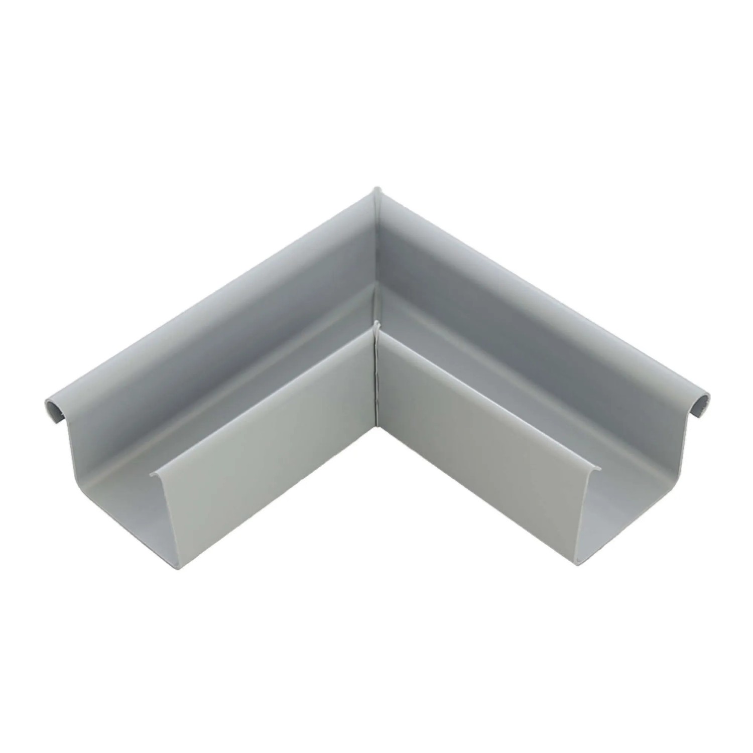 Inefa Rinnenwinkel 90 Grad Außeneck NW 115 Kastenrinne PVC Grau