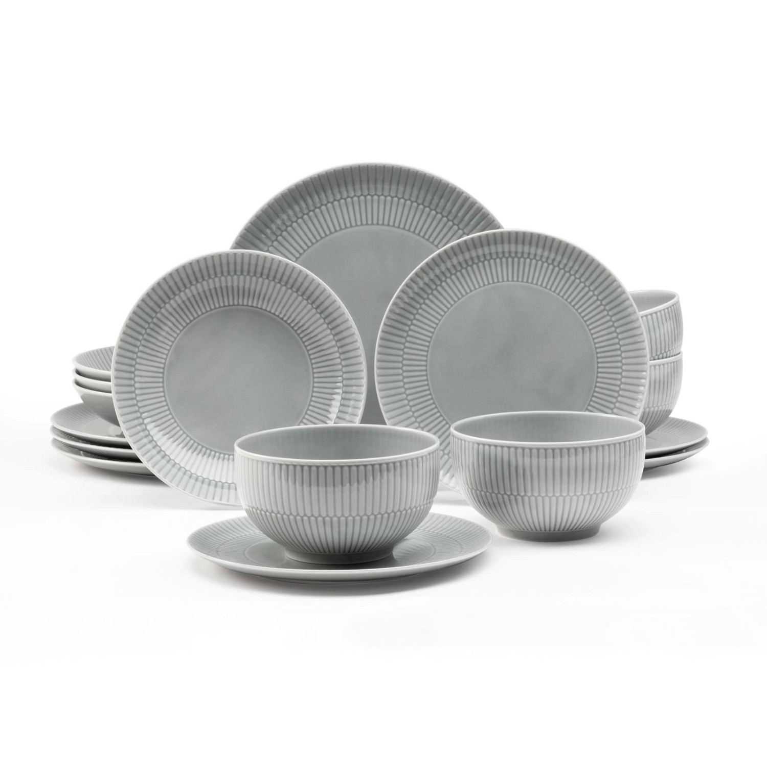 Seltmann Weiden Amina Starter-Set 16-teilig Silbergrau günstig online kaufen