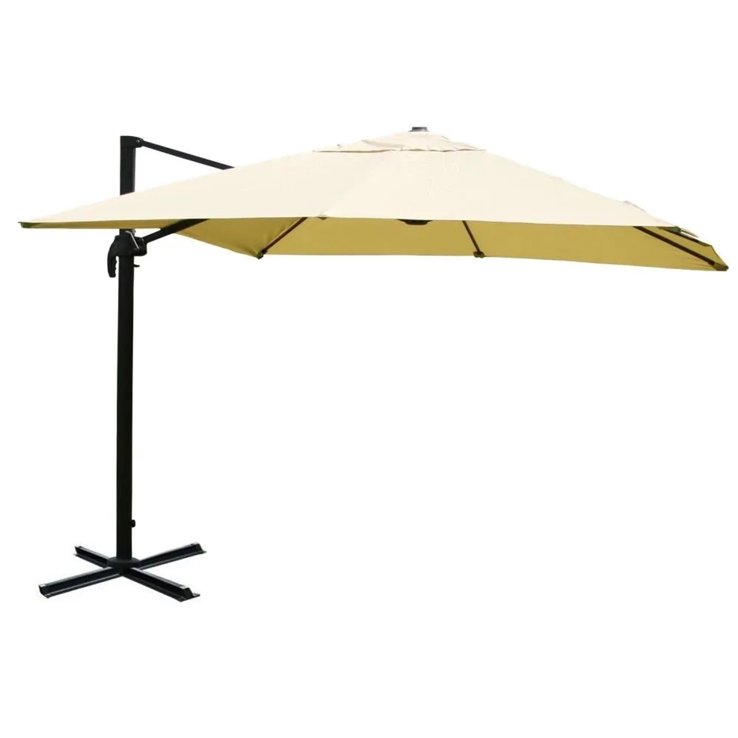 MCW Ampelschirm A96 3x4m Alu Creme ohne Ständer