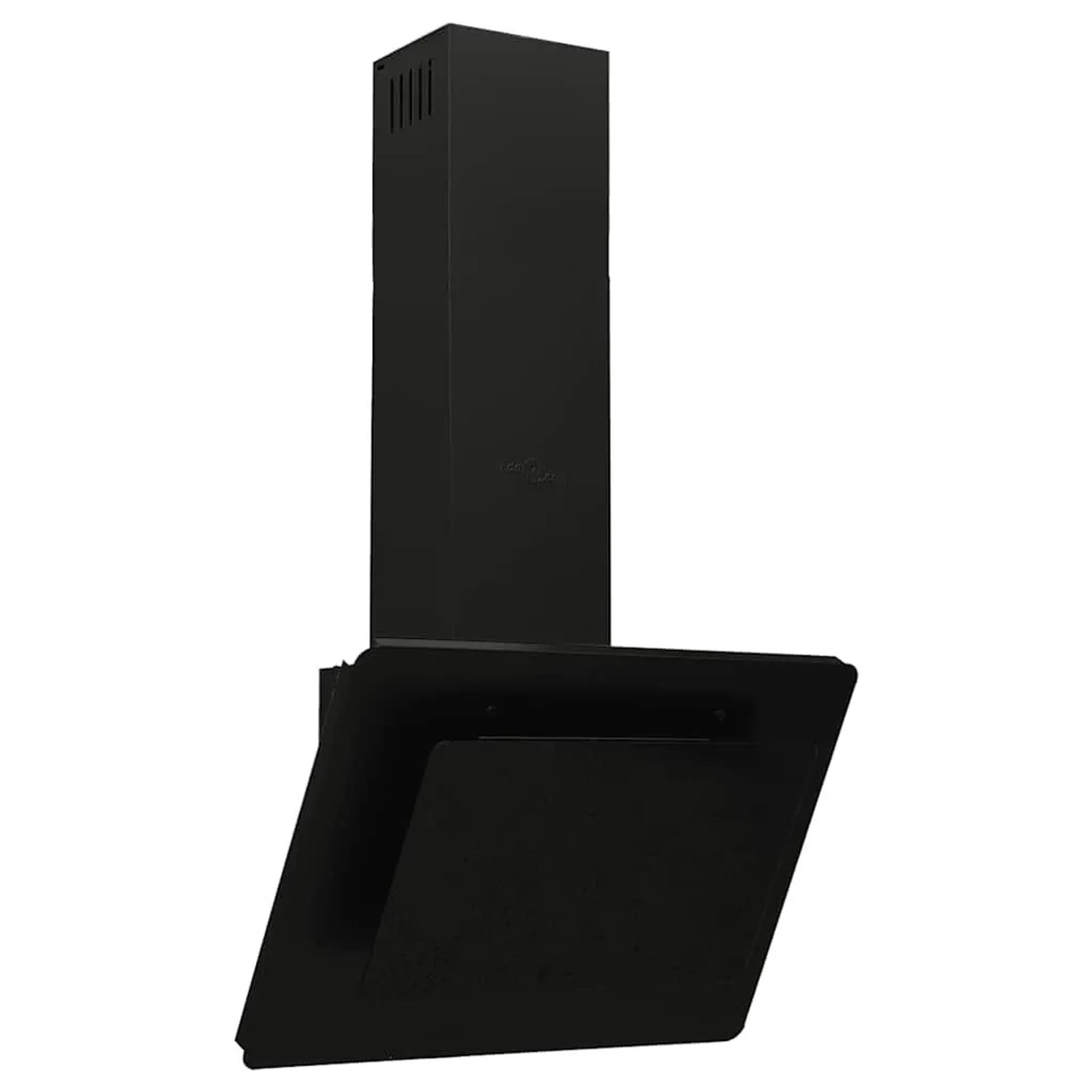 vidaXL Dunstabzugshaube 60 cm Edelstahl und Hartglas Schwarz 51662