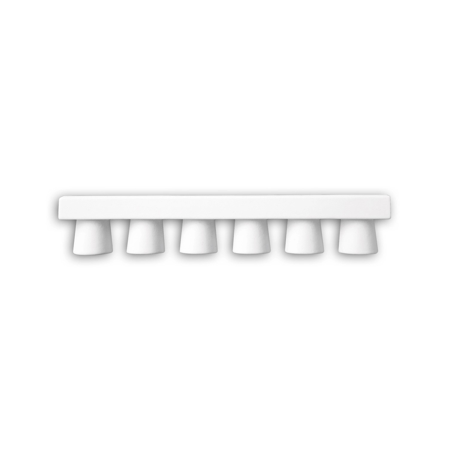 PROFHOME 407101 Regula Fassadenstuck Zierelement Fassaden Element 13,4 cm x 1,2 cm x 2,9 cm Weiß
