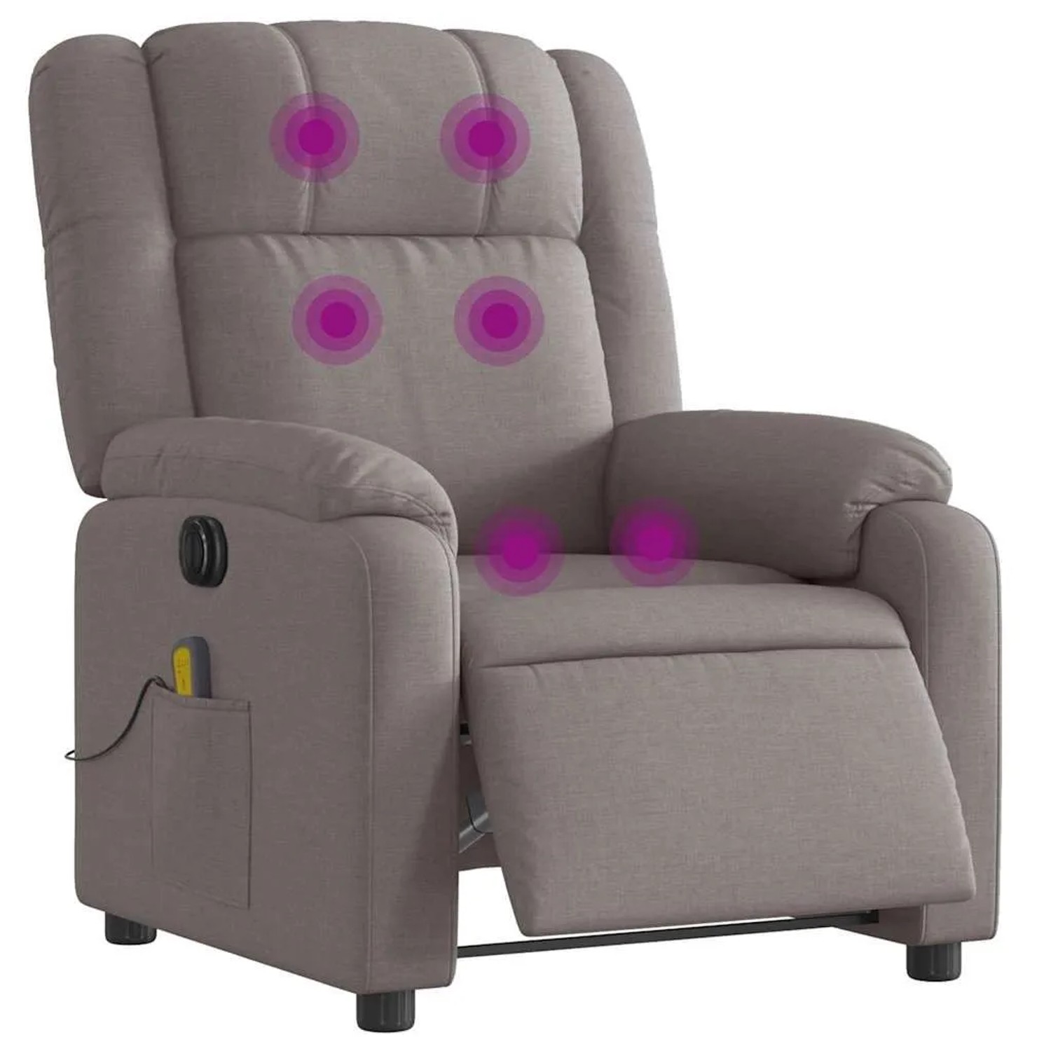 vidaXL Massagesessel Elektrisch Taupe Stoff 3205198 günstig online kaufen