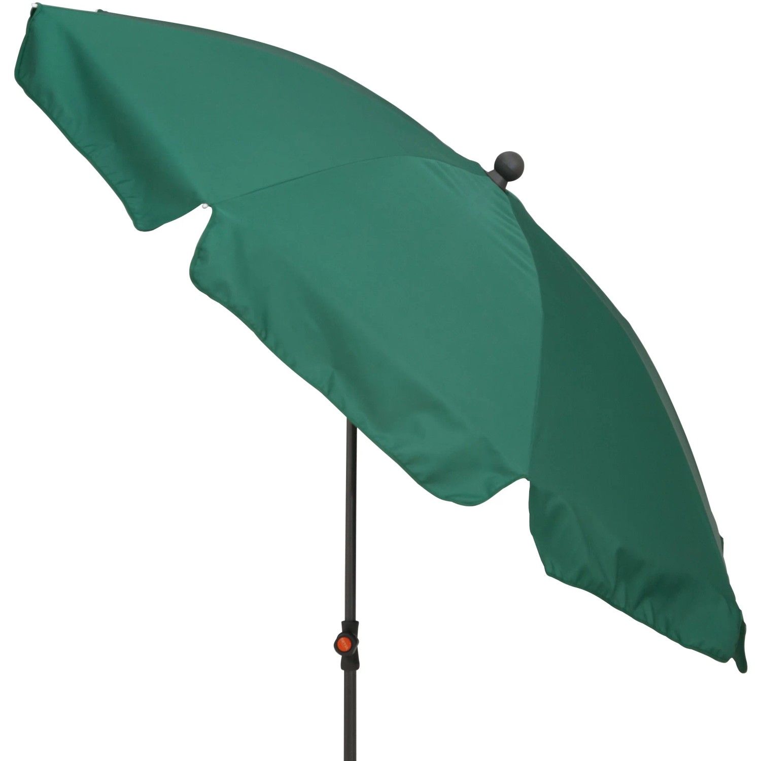 Grüner Siena Garden Marktschirm, Ø 200 cm, mit Push-Up Mechanik für einfache Bedienung.