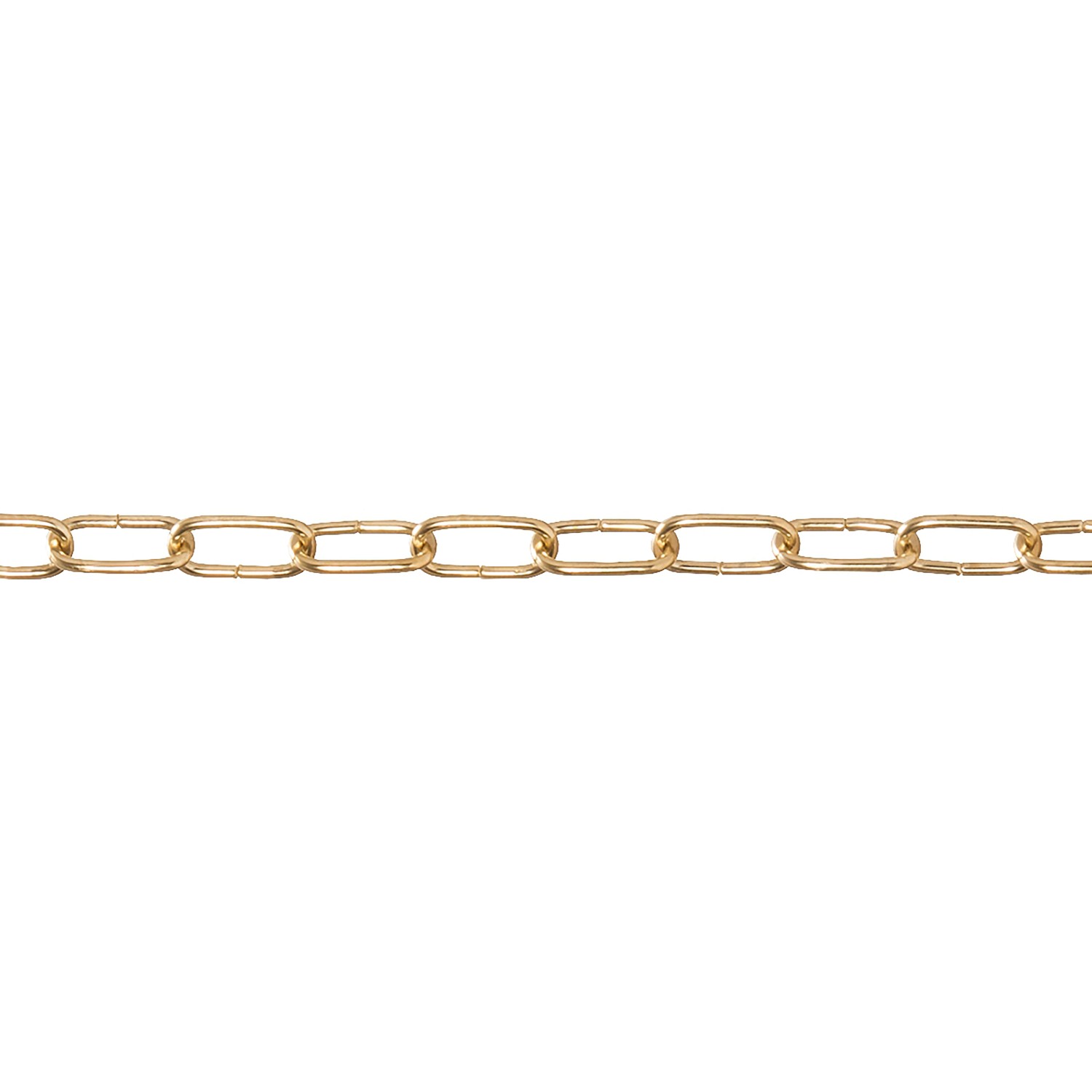 Conacord Ringkette Stahl Ø 2 mm x 16 mm Messing Meterware
