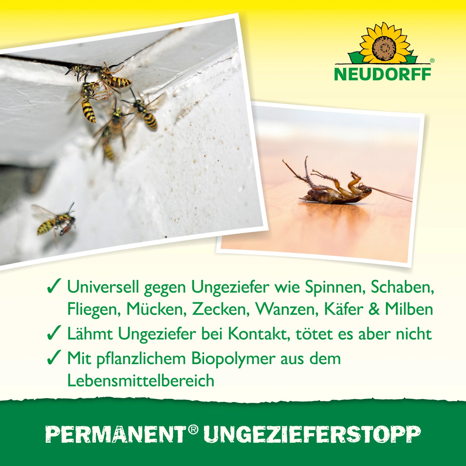 Neudorff Ungezieferstopp Permanent: Wirkt gegen Ameisen, Silberfische und andere Schädlinge.