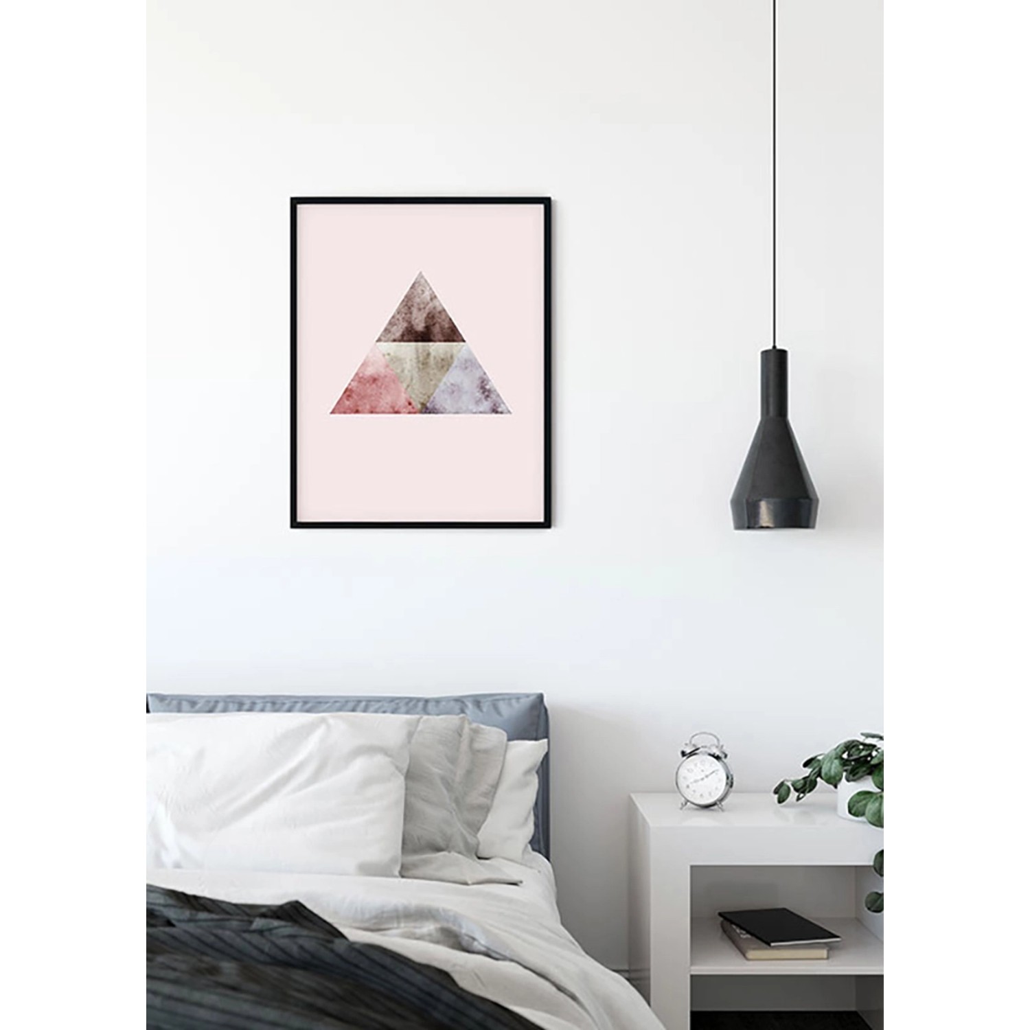 Komar Wandbild Triangles Top Red 40 x 50 cm