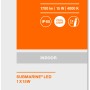 Verpackung der Ledvance LED-Feuchtraumleuchte Submarine, 126cm, kaltweiß, mit technischen Daten.