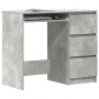 vidaXL Schreibtisch Betongrau 90x45x76 cm Holzwerkstoff 801377_4