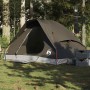 Braunes vidaXL Kuppel-Campingzelt für 2 Personen im Wald. Wasserdichtes Zelt mit offenem Eingang, ideal für Outdoor-Abenteuer.