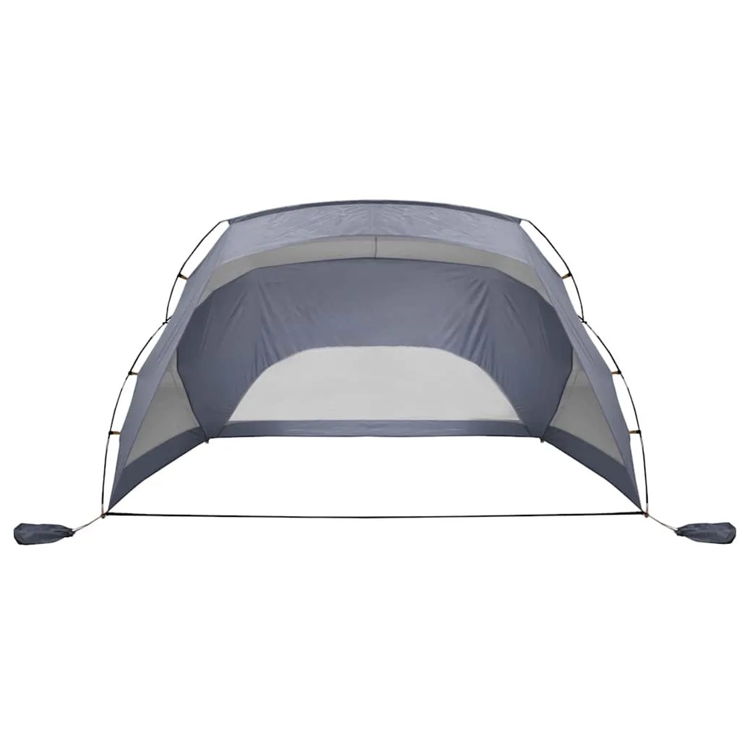 vidaXL Strandzelt Grau 274x178x170/148 cm 185T Polyester 94405_5