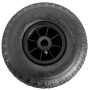 Schwarzes TRUTZHOLM Sackkarrenrad, Luftrad 260x85mm, mit Kunststofffelge und Nadellager.