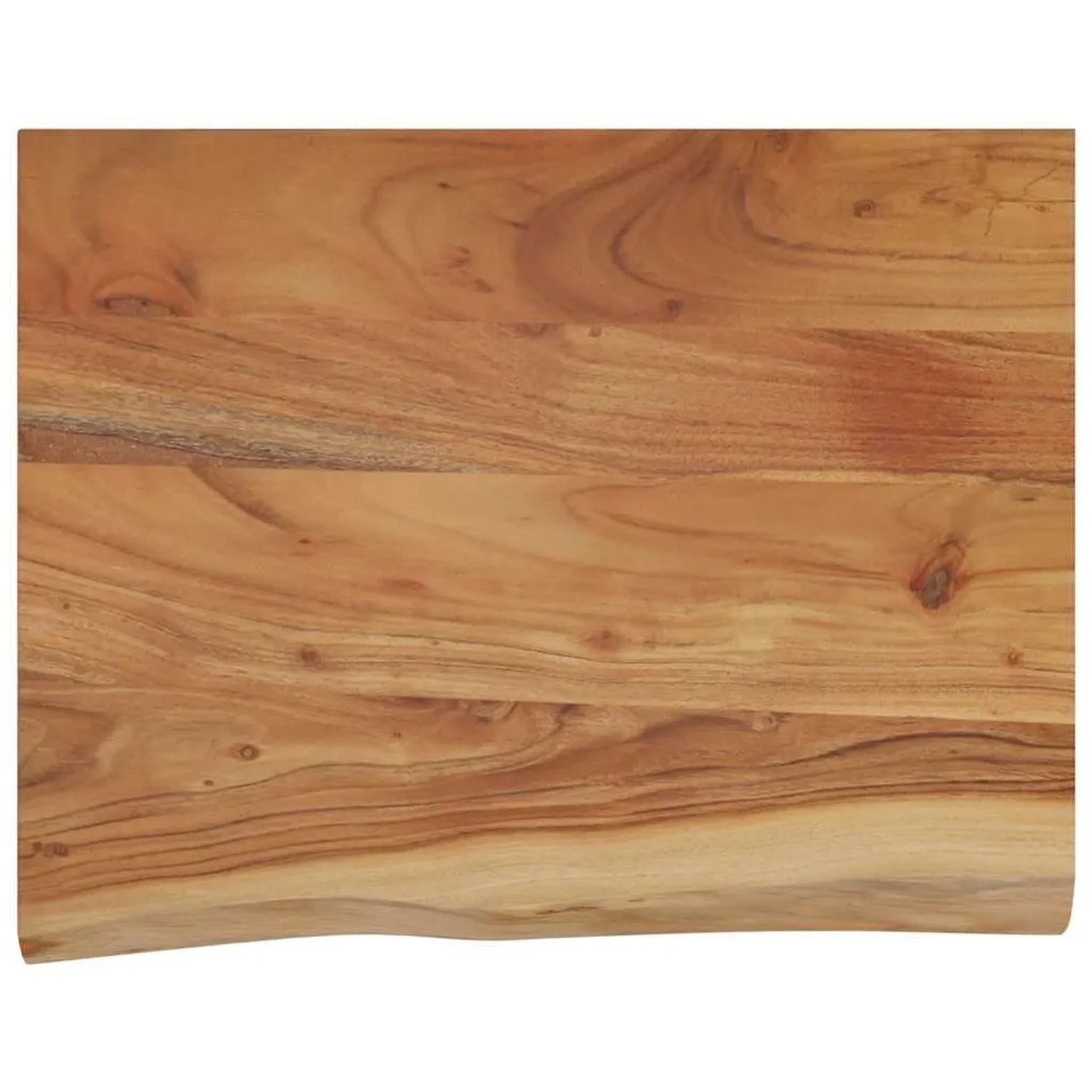 vidaXL Wandregal 50x40x3,8 cm Rechteckig Massivholz Akazie Baumkante 370295