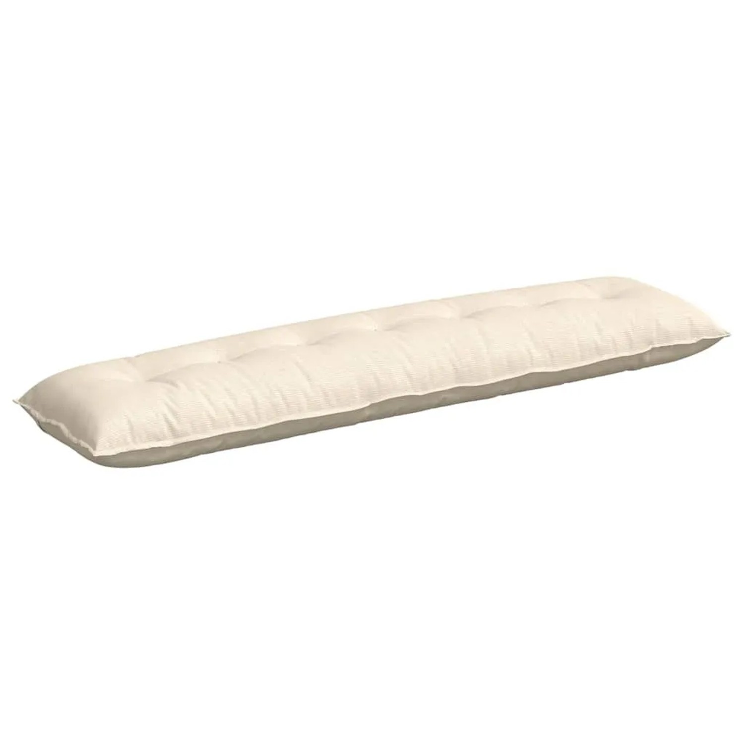 vidaXL Rückenkissen Creme 200 x 50 cm Cordstoff 42014996