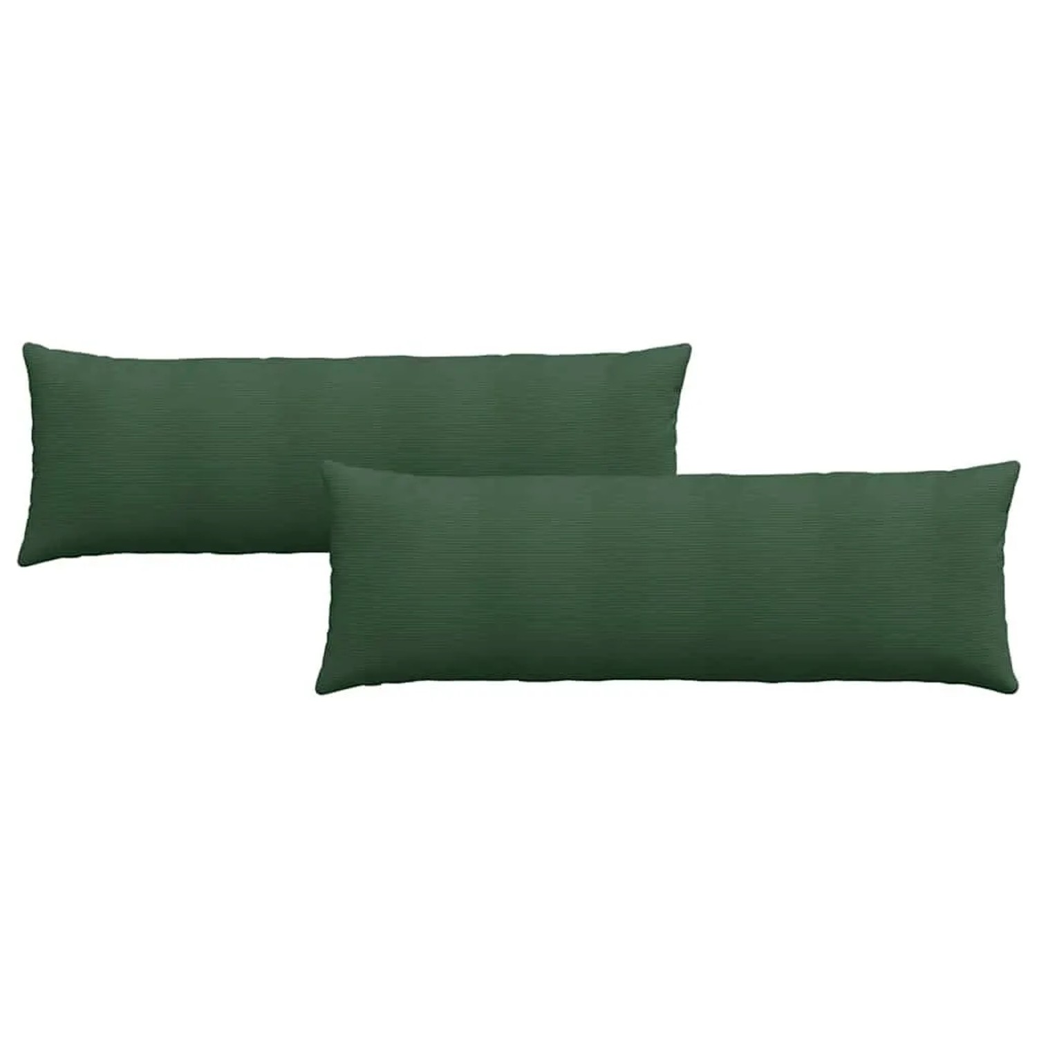 vidaXL Sofakissen 2 Stück Dunkelgrün 120 x 40 cm Cordstoff 42013822
