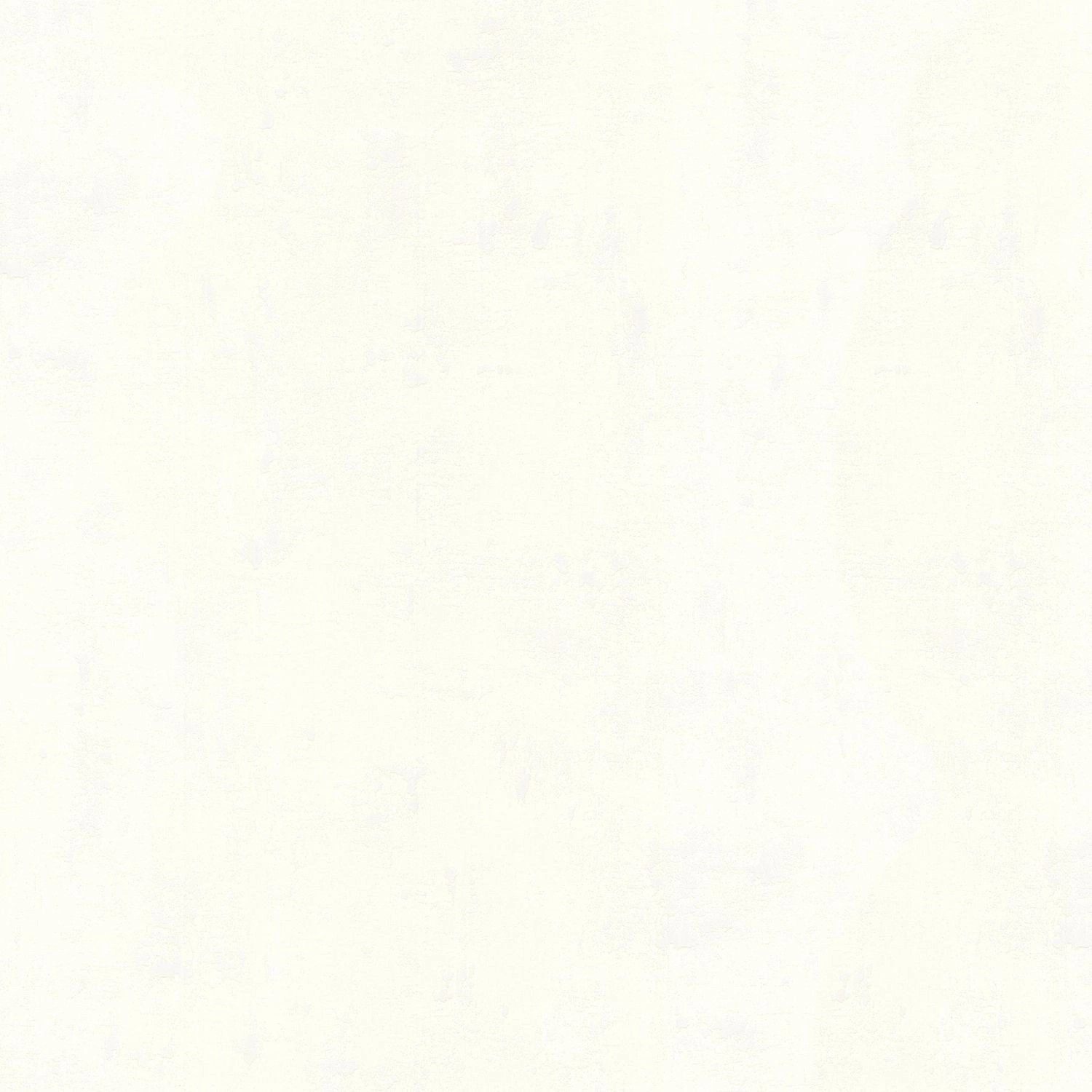 Weiße, matte Uni-Tapete von PROFHOME mit leichter Struktur. Dekorative Vliestapete für Wohnräume.