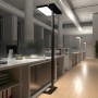 Moderne, dimmbare Arcchio LED-Stehlampe Aila in Schwarz mit Bewegungsmelder für Büro/Arbeitszimmer.