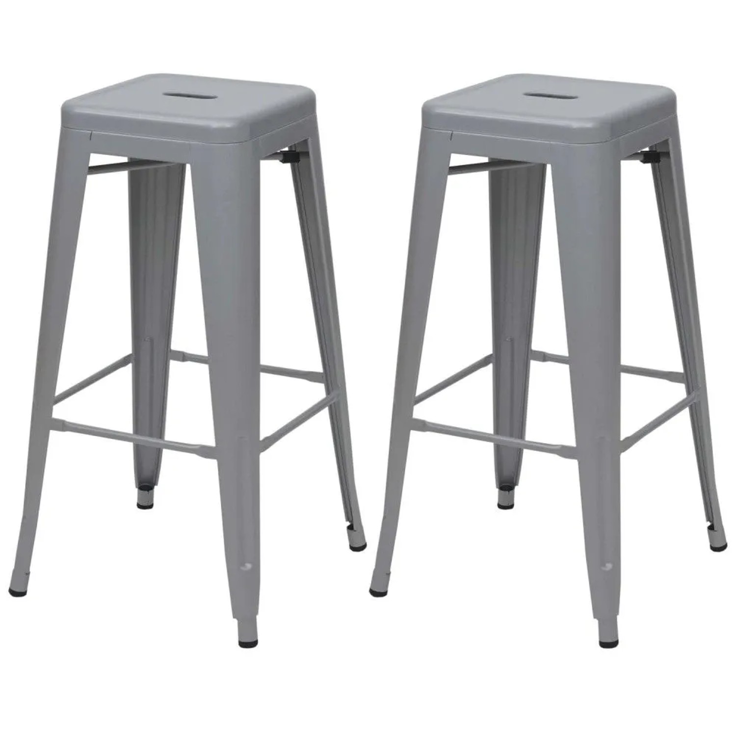 MCW Barhocker A73 2er-Set Grau
