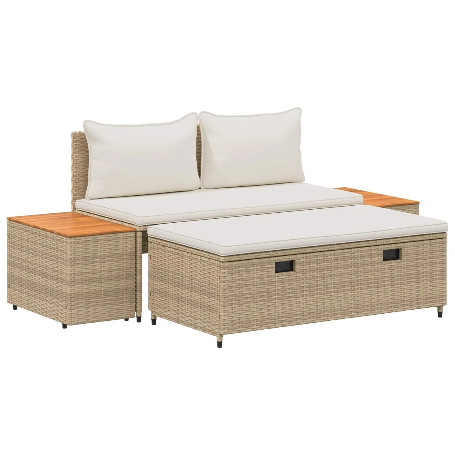 vidaXL Outdoor-Sofagarnitur 4-Seater 4-Tlg 55 x 30 x 39 cm 42025892
