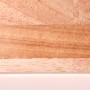 Detailaufnahme der hellen Holzoptik der LED-Deckenleuchte Slimline.