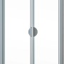 Schulte ExpressPlus Pendeltür Sunny, 180x75cm, Alu Natur, für Nische. Duschtür mit Echtglas.
